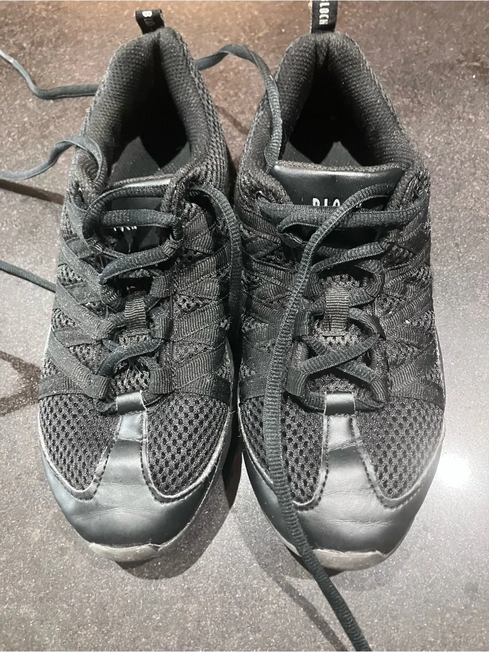 BLOCH Boost Mesh Split Sole Dance Sneakers Black Women’s 7.5 SO524L